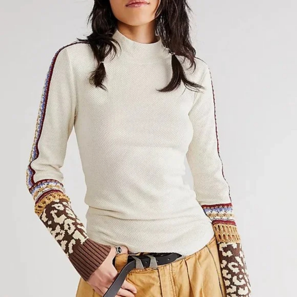 Free People Switch It Up Cuff Thermal Top